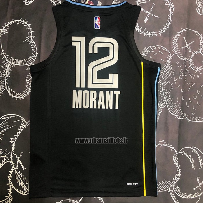 Maillot Memphis Grizzlies Ja Morant NO 12 Select Series Noir